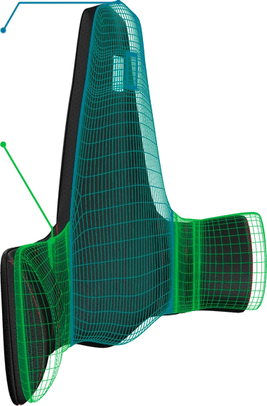 Orthopedic backrest for car seat DRIVER HELP - KULIK SYSTEM