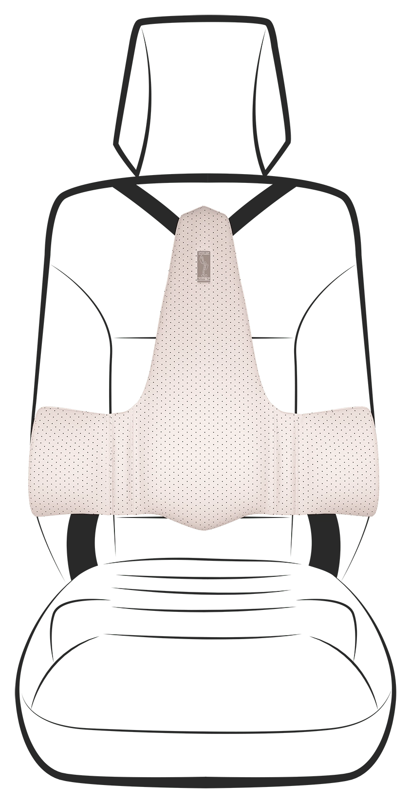 Lumbar support backrest for car - HUMANTOOL Pilot Spot
