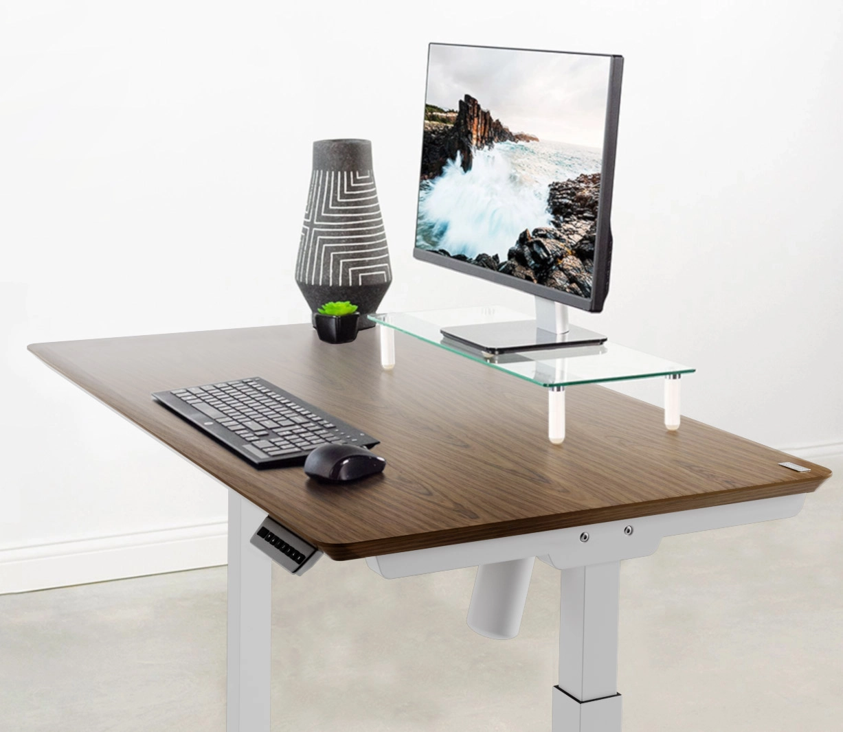  Стіл із регульованою висотою E-TABLE UNIVERSAL Шпонований